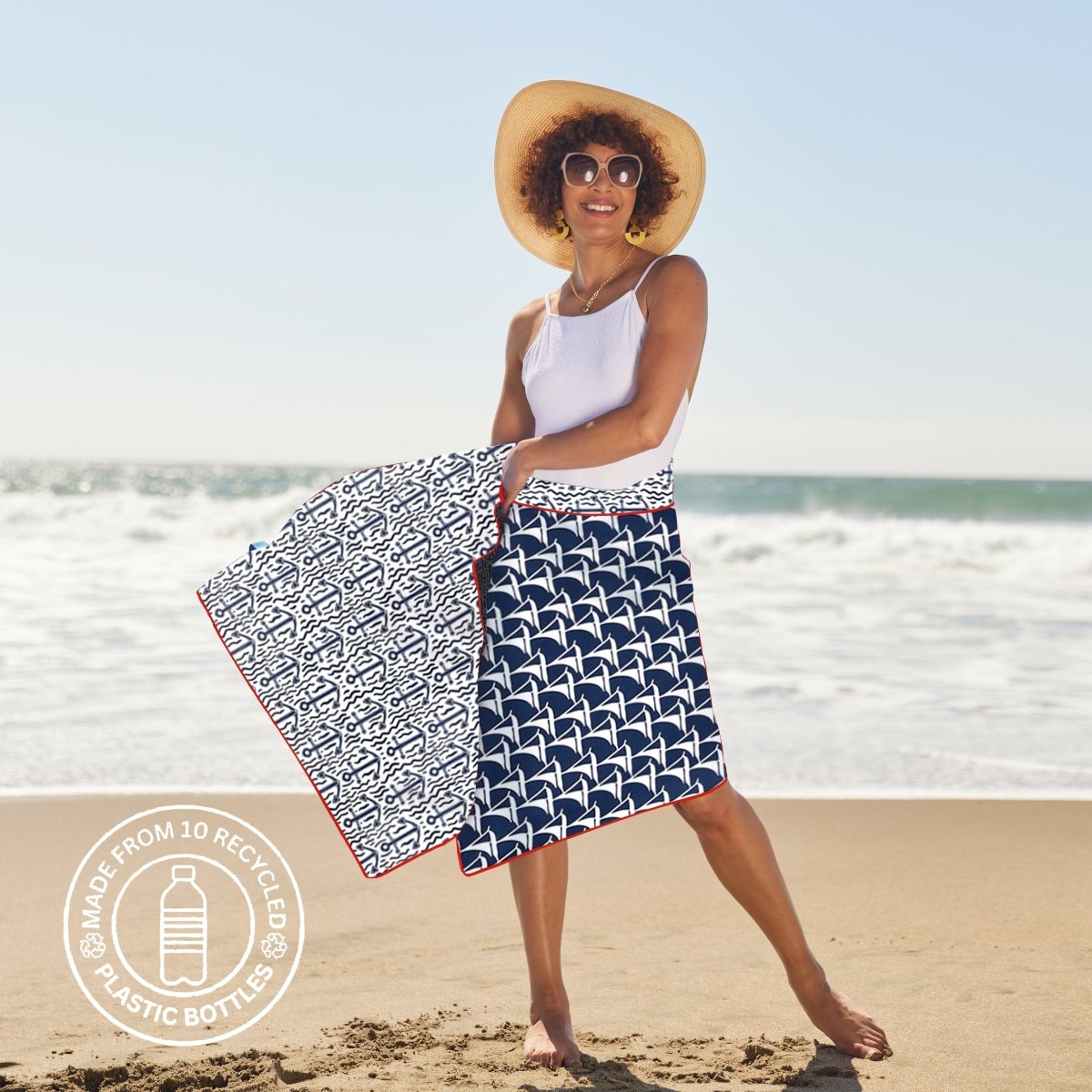 Sailboats Beach Towel Beach Towel - rockflowerpaper