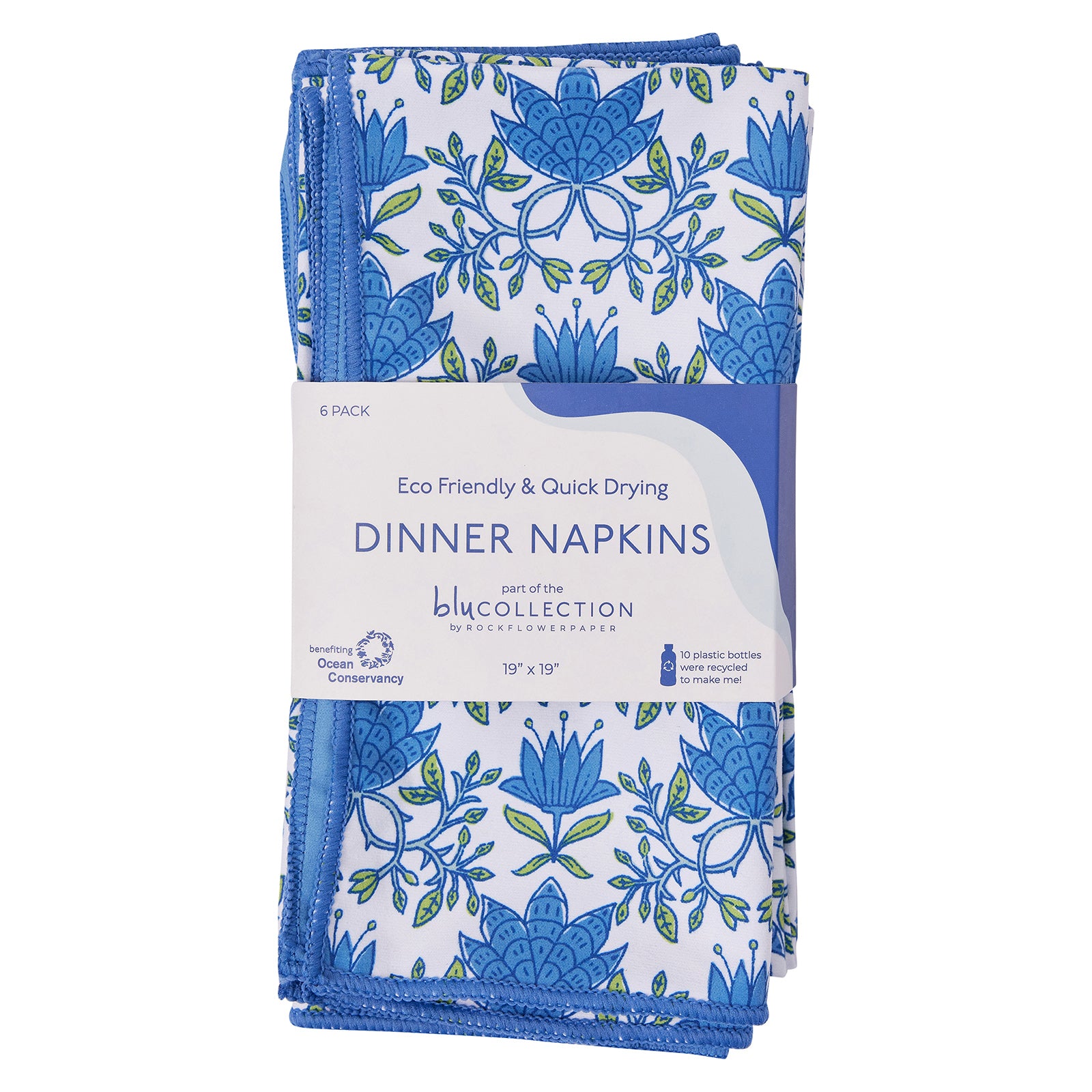 Tilly Blue Eco Dinner Napkins (Set of 6)