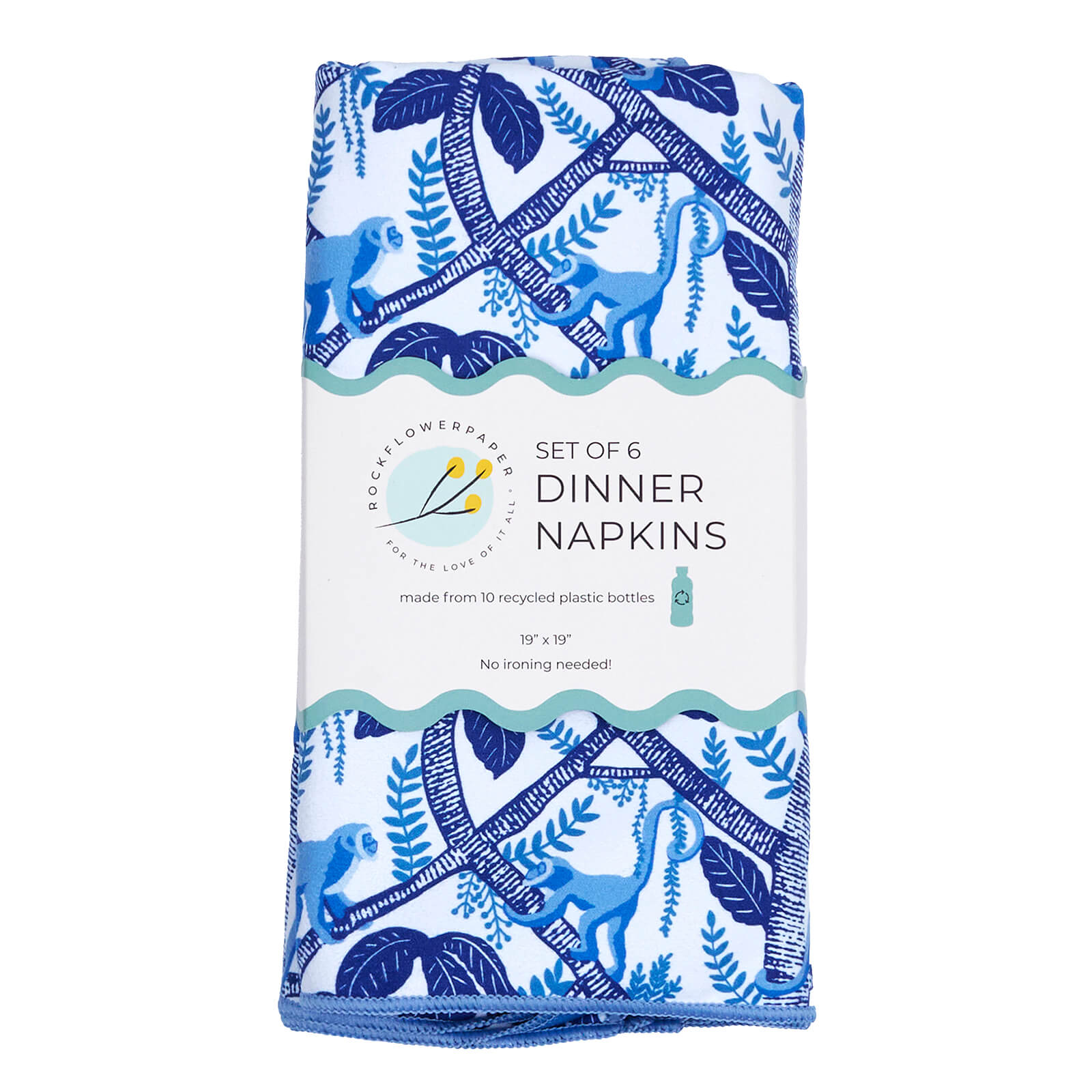 Coco Monkey Eco Dinner Napkin (Set of 6)