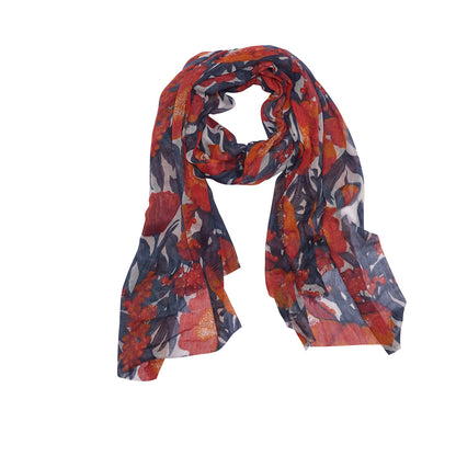 Icelandic Poppies Red Featherweight Scarf Scarf - rockflowerpaper