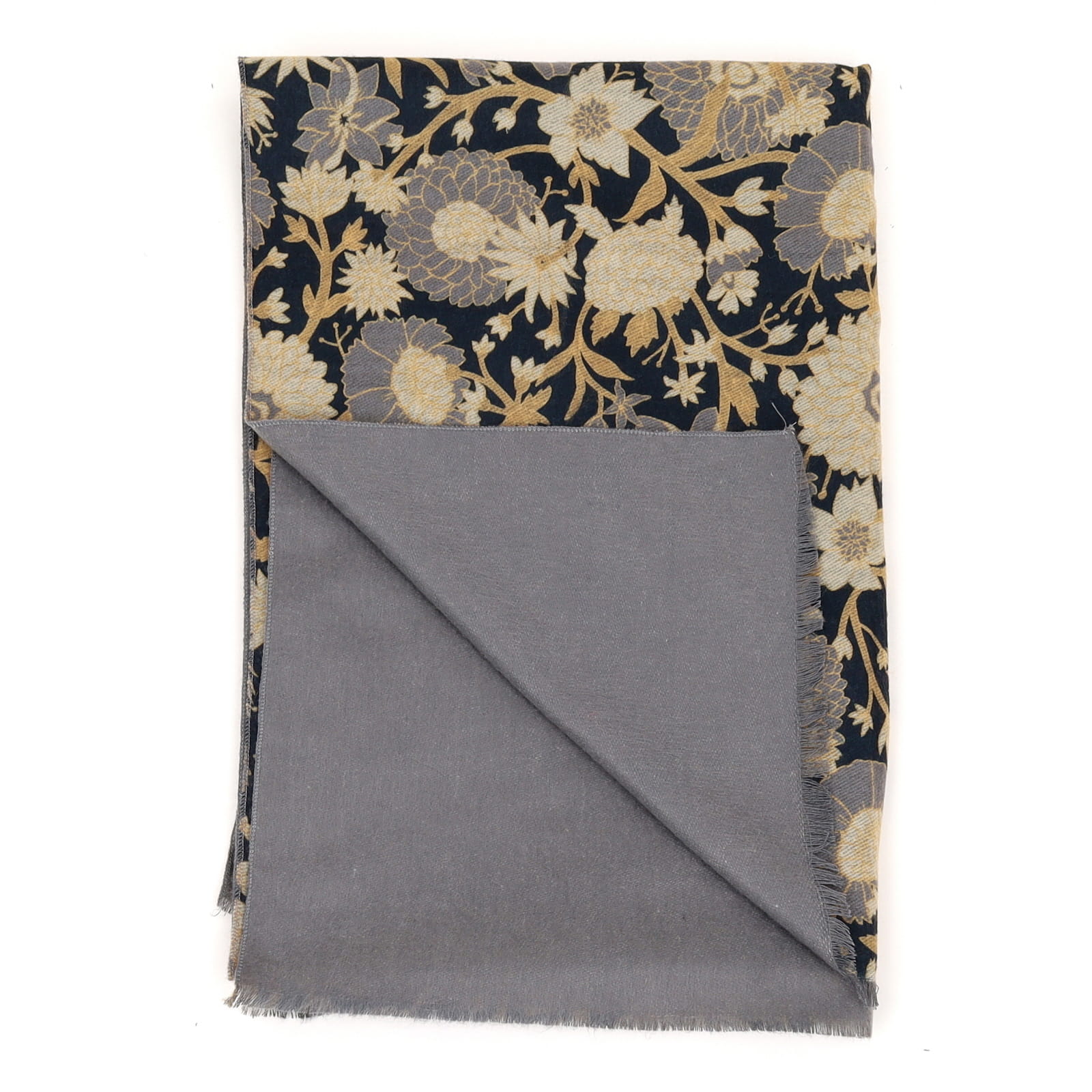 Capri Black Reversible Wrap Scarf