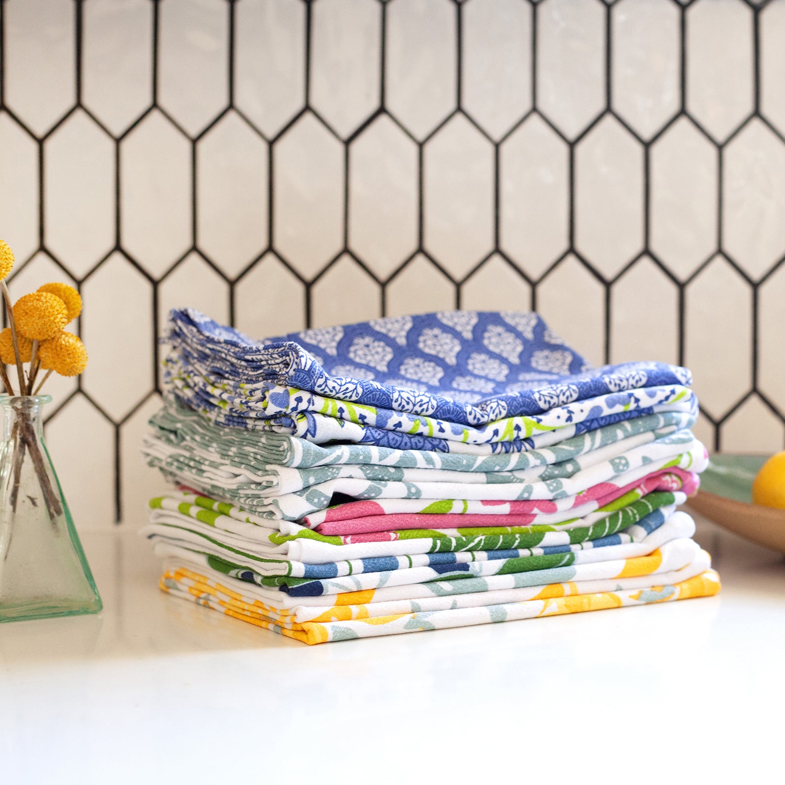 Tilly & Fifer Cotton Kitchen Towels (Set of 3)