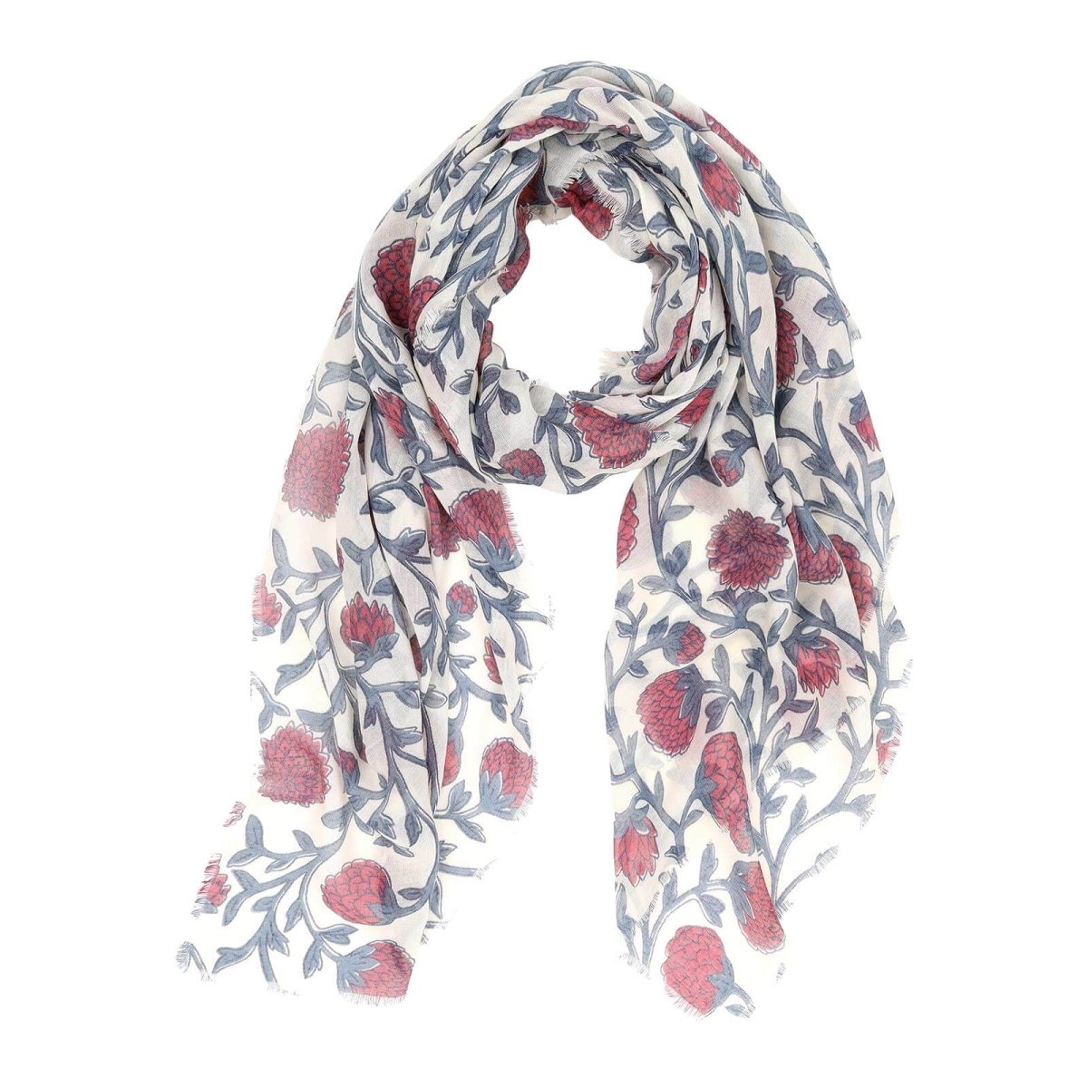 Ainsely Burgundy Featherweight Scarf Scarf - rockflowerpaper