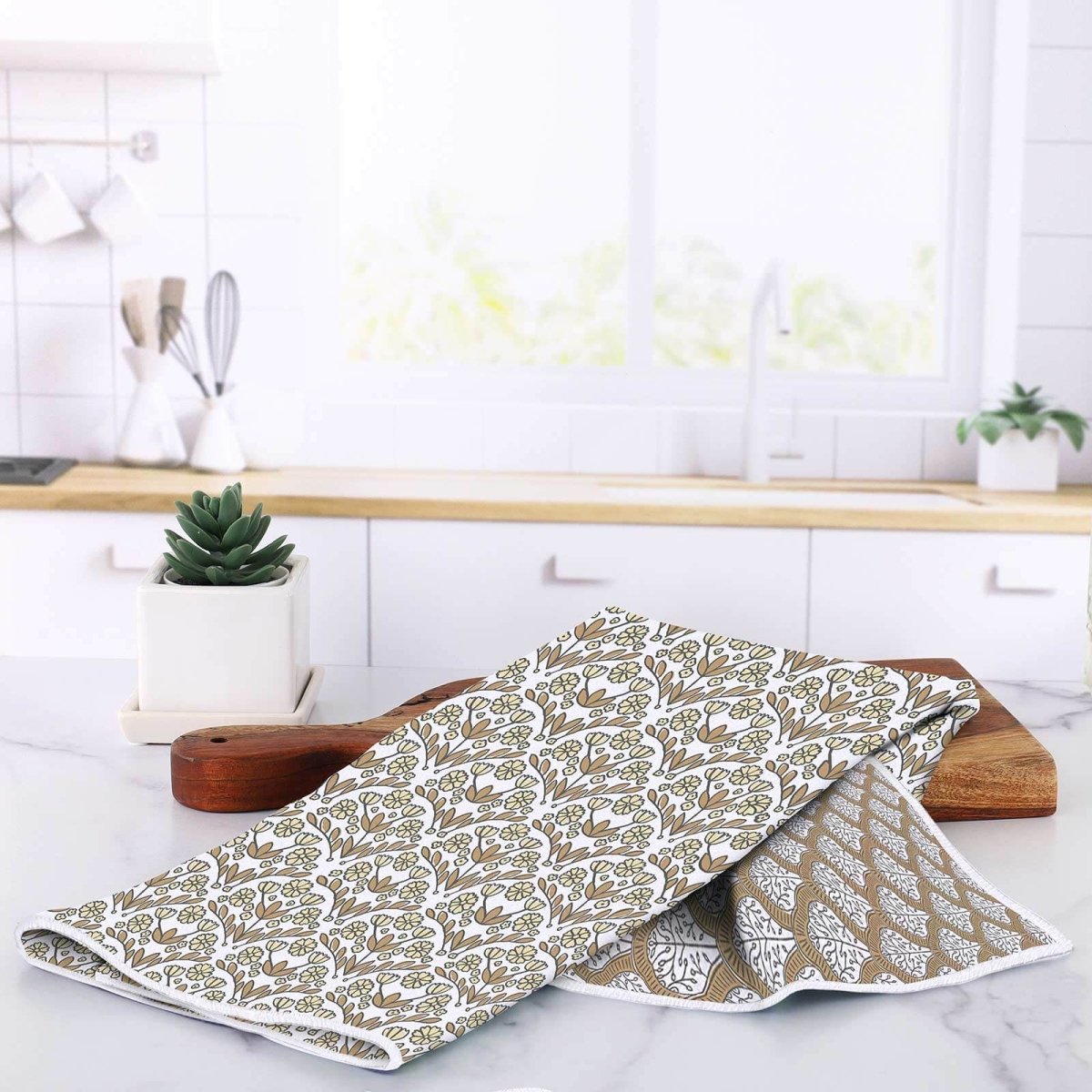 Blaire Tan Eco Kitchen Tea Towel Tea Towel - rockflowerpaper