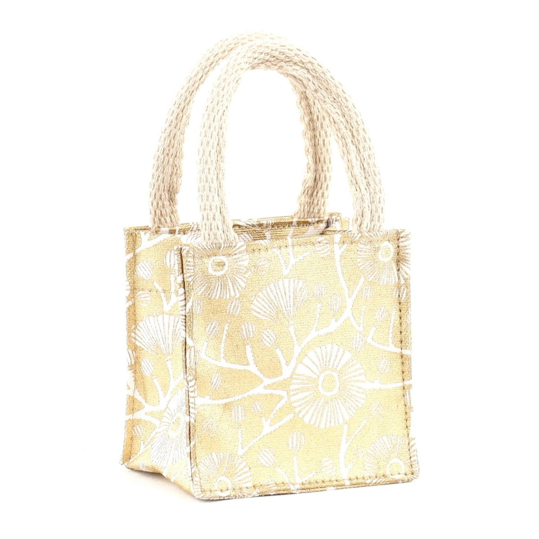 Camellia Gold Metallic Reusable Tincy Wincy Small Gift Bag - Rockflowerpaper