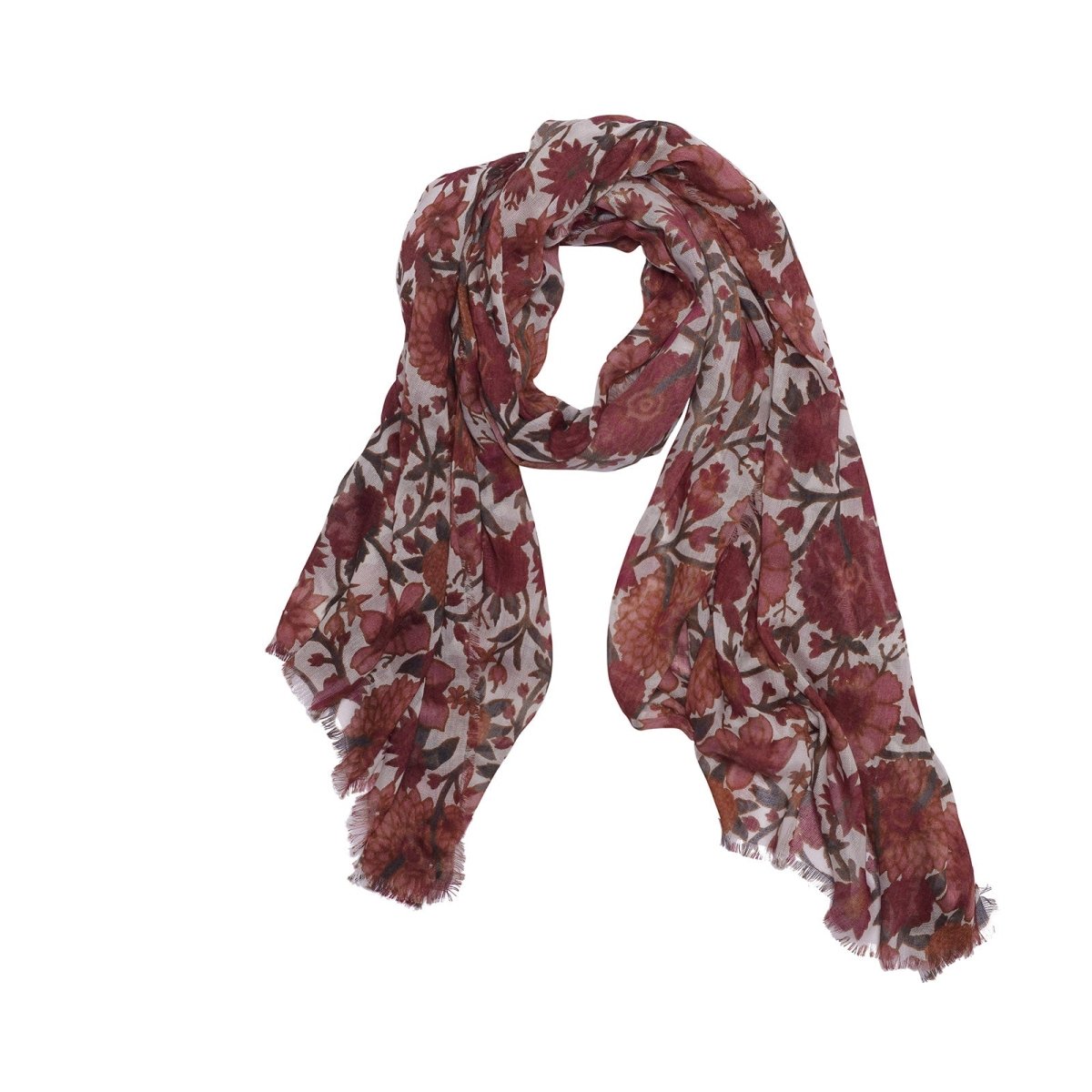 Capri Rose Featherweight Scarf Scarf - rockflowerpaper