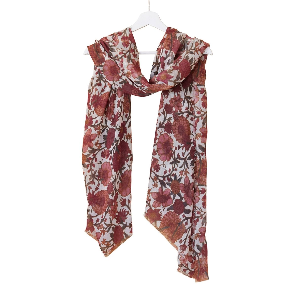 Capri Rose Featherweight Scarf Scarf - rockflowerpaper