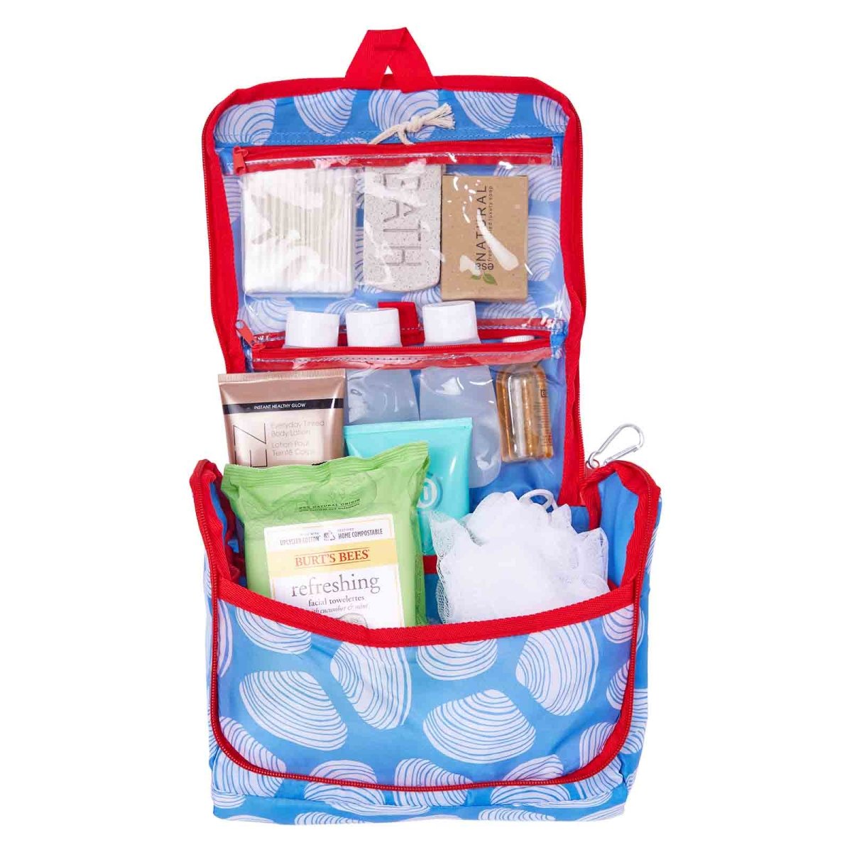 Clamshells Hanging Toiletry Bag Hanging Bag - rockflowerpaper