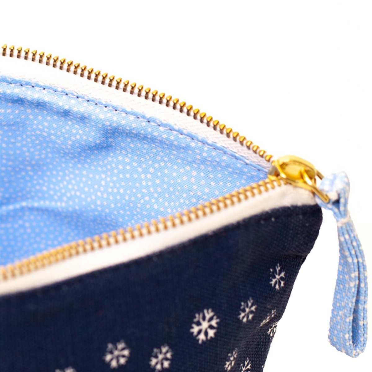 Eat Sleep Ski Navy Pouch Medium Pouch - rockflowerpaper
