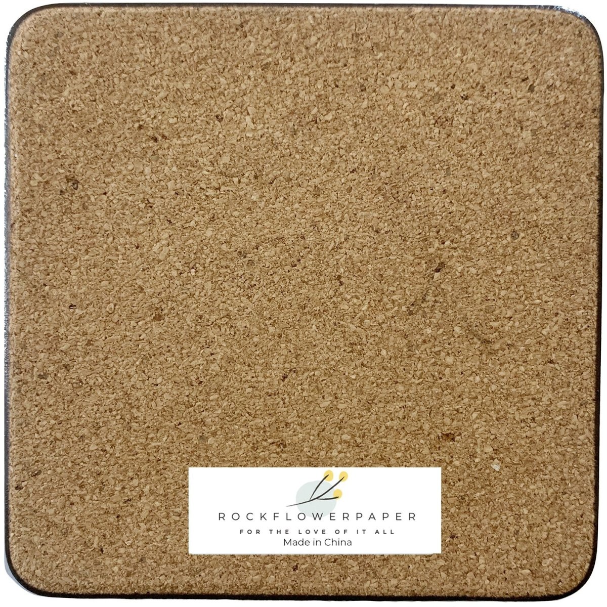 Egret Square Art Coasters - Set of 4 Coaster - rockflowerpaper
