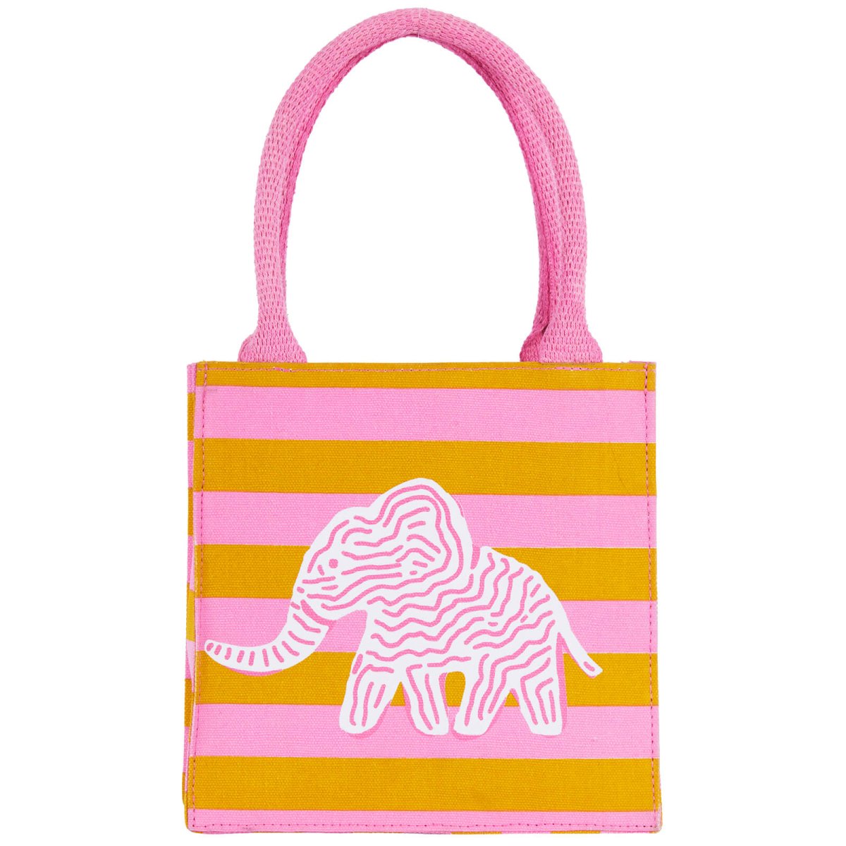 Elephant Stripe Reusable Itsy Bitsy Gift Bag Gift Bag - Rockflowerpaper