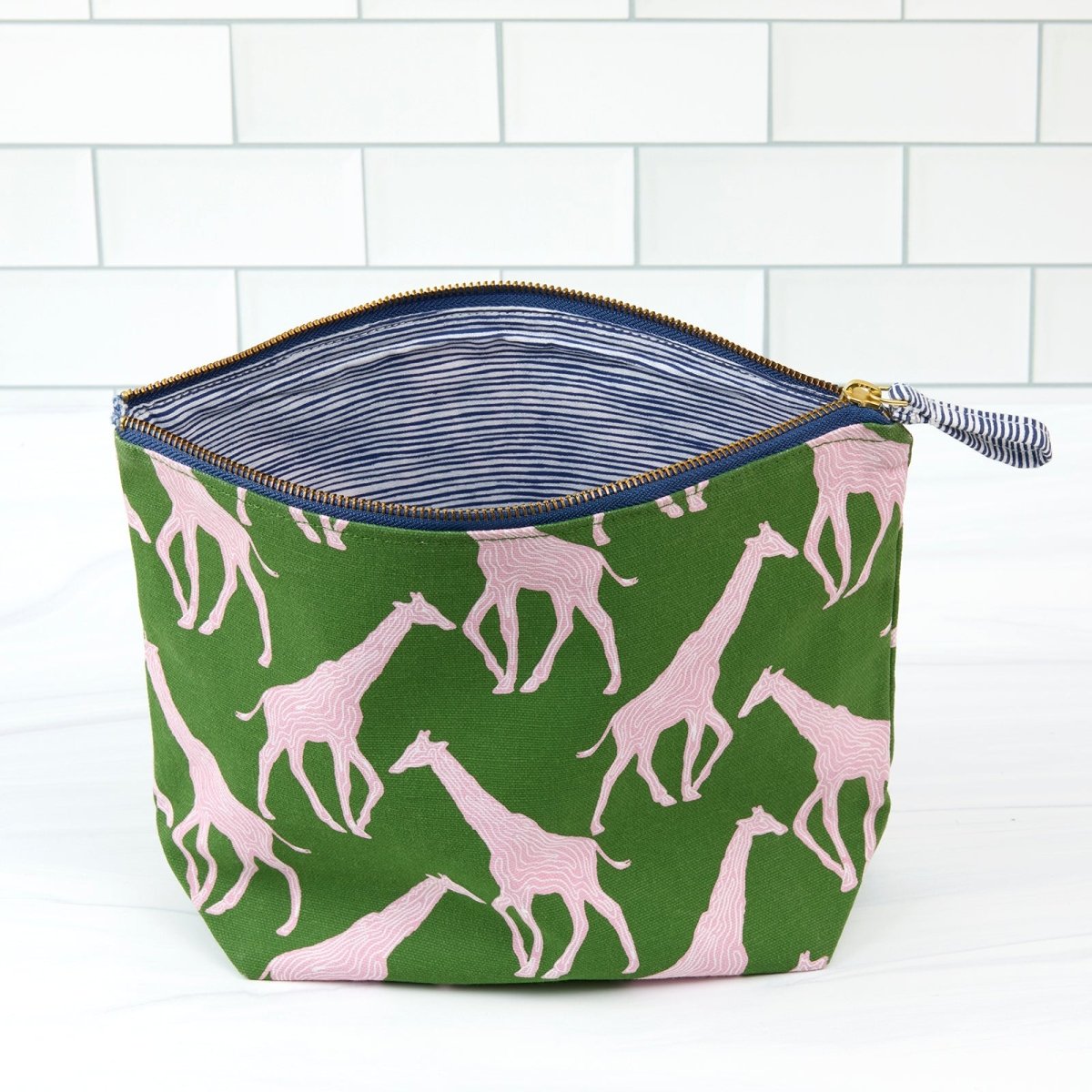 Giraffe Essential Canvas Pouch Set of 2 Pouch Set of 2 - Rockflowerpaper