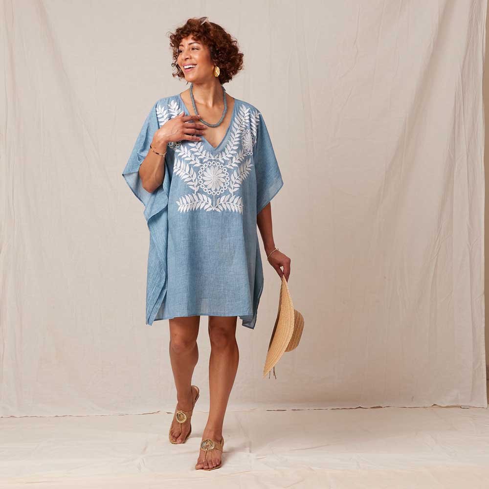 Hydra Embroidered Kaftan Kaftan - rockflowerpaper