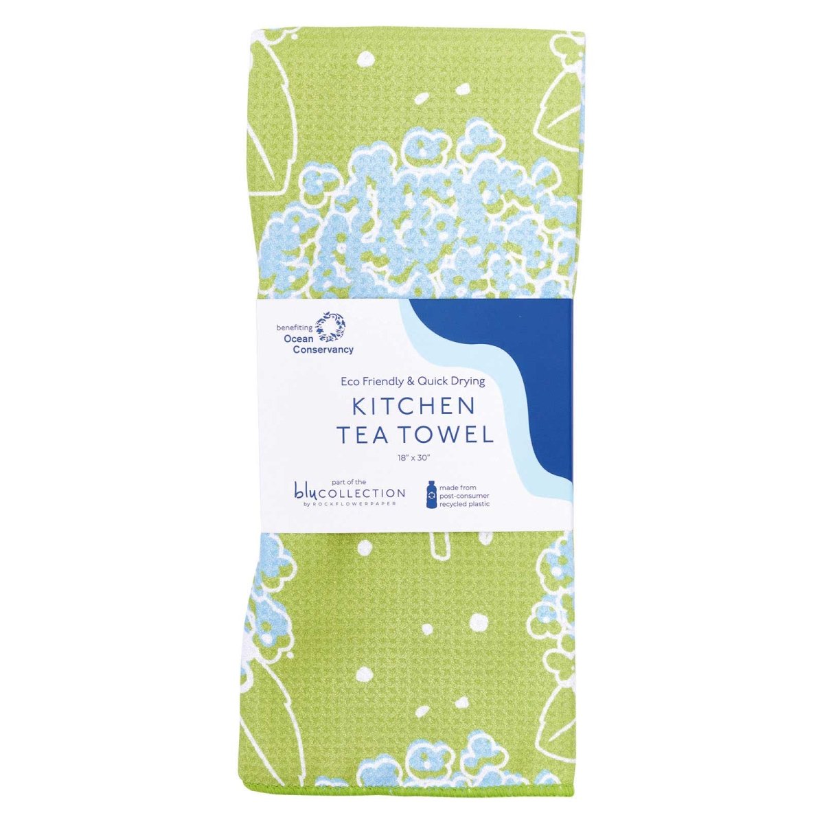 Hydrangea Blu Kitchen Tea Towel Kitchen Towel - rockflowerpaper