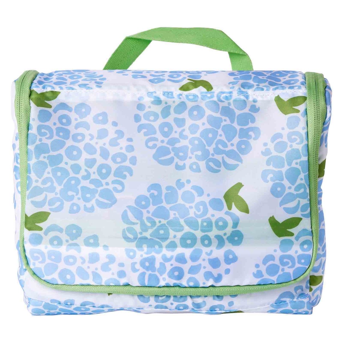Hydrangea Blue Hanging Toiletry Bag Hanging Bag - rockflowerpaper