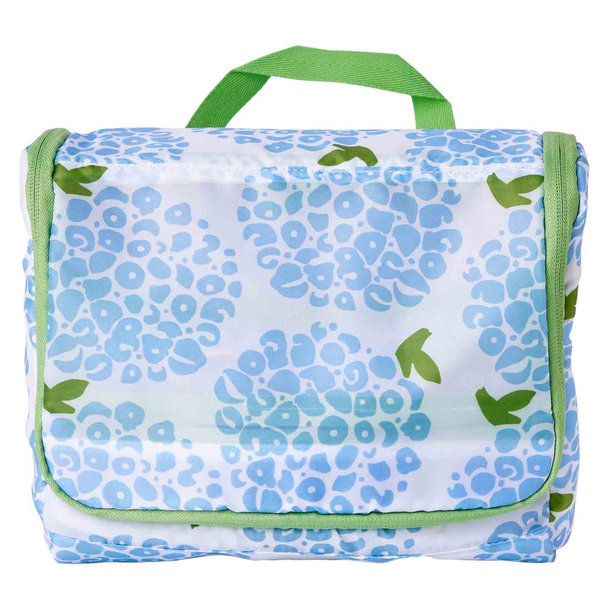 Hydrangea Blue Hanging Toiletry Bag Hanging Bag - rockflowerpaper