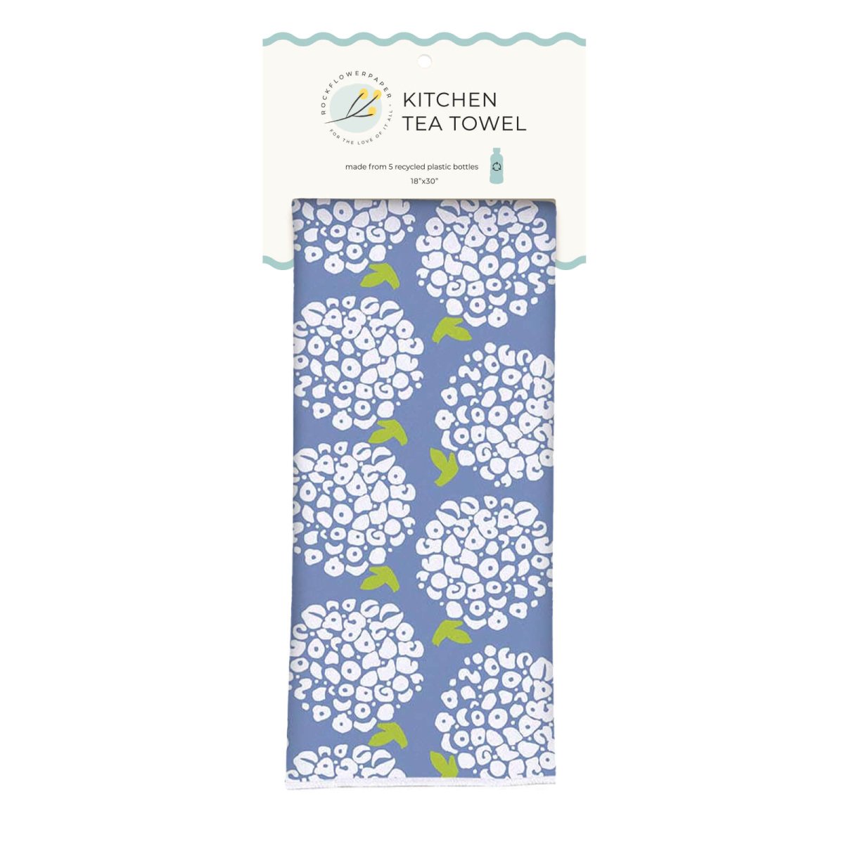 Hydrangea Delight Eco Kitchen Tea Towel Tea Towel - rockflowerpaper
