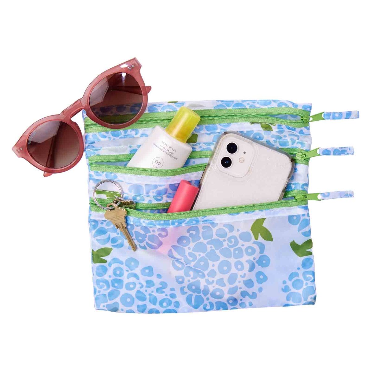 Hydrangea Travel Organizer Pouch Pouch - rockflowerpaper
