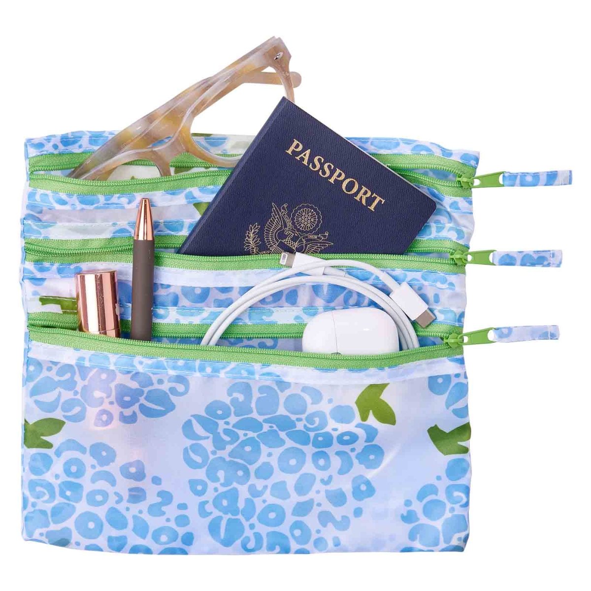 Hydrangea Travel Organizer Pouch Pouch - rockflowerpaper