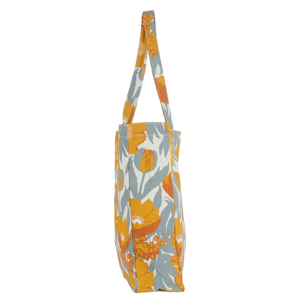 Icelandic Poppies Gold Little Shopper Canvas Tote Bag Tote - Rockflowerpaper