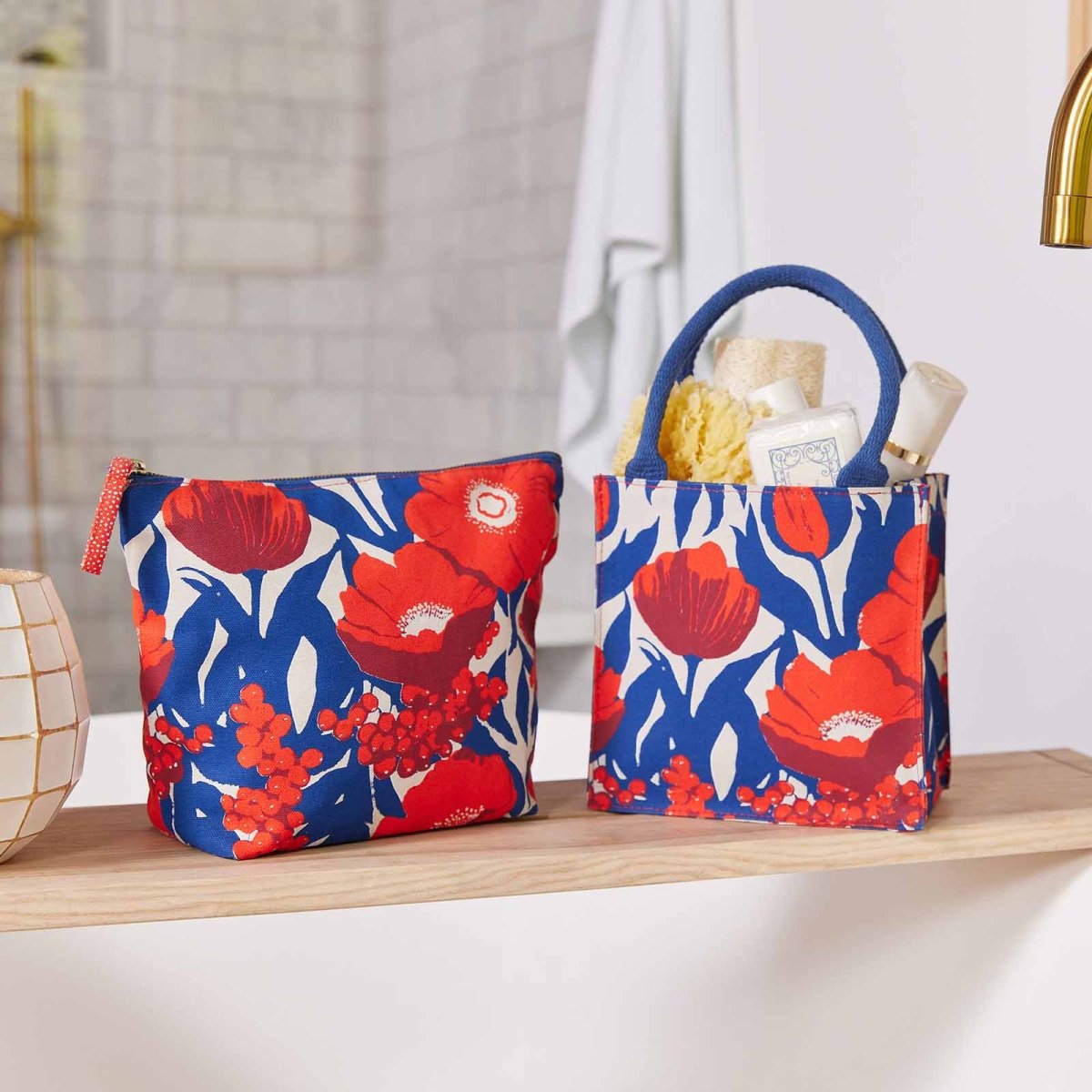 Icelandic Poppies Large Relaxed Pouch Pouch - rockflowerpaper