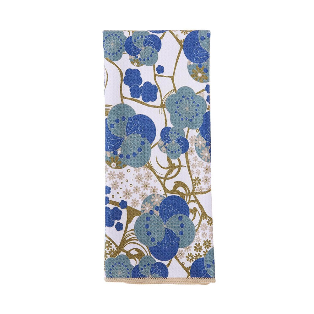 Kintsugi Blue blu Kitchen Tea Towel Kitchen Towel - rockflowerpaper