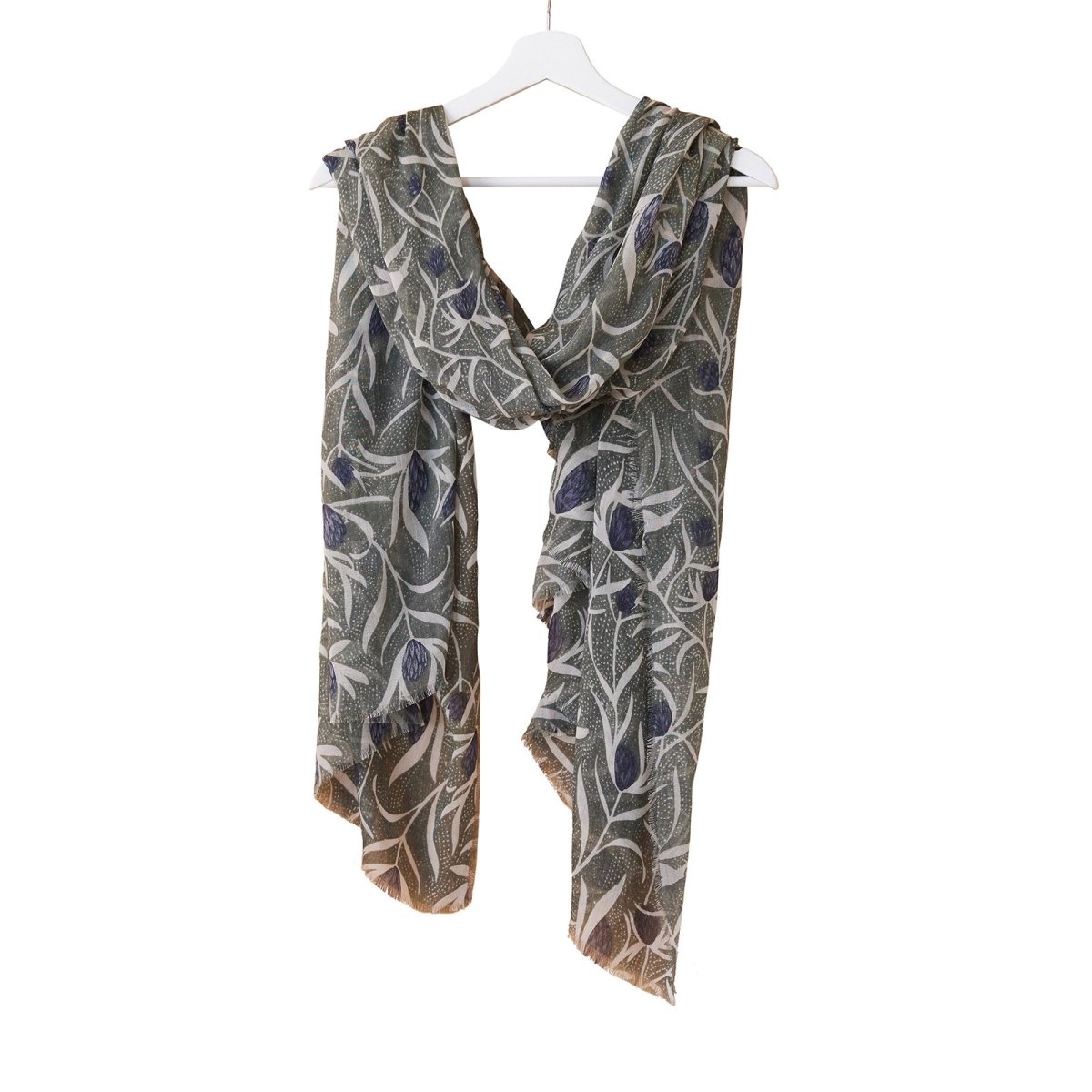 Magnolia Pod Moss Green Featherweight Scarf Scarf - rockflowerpaper