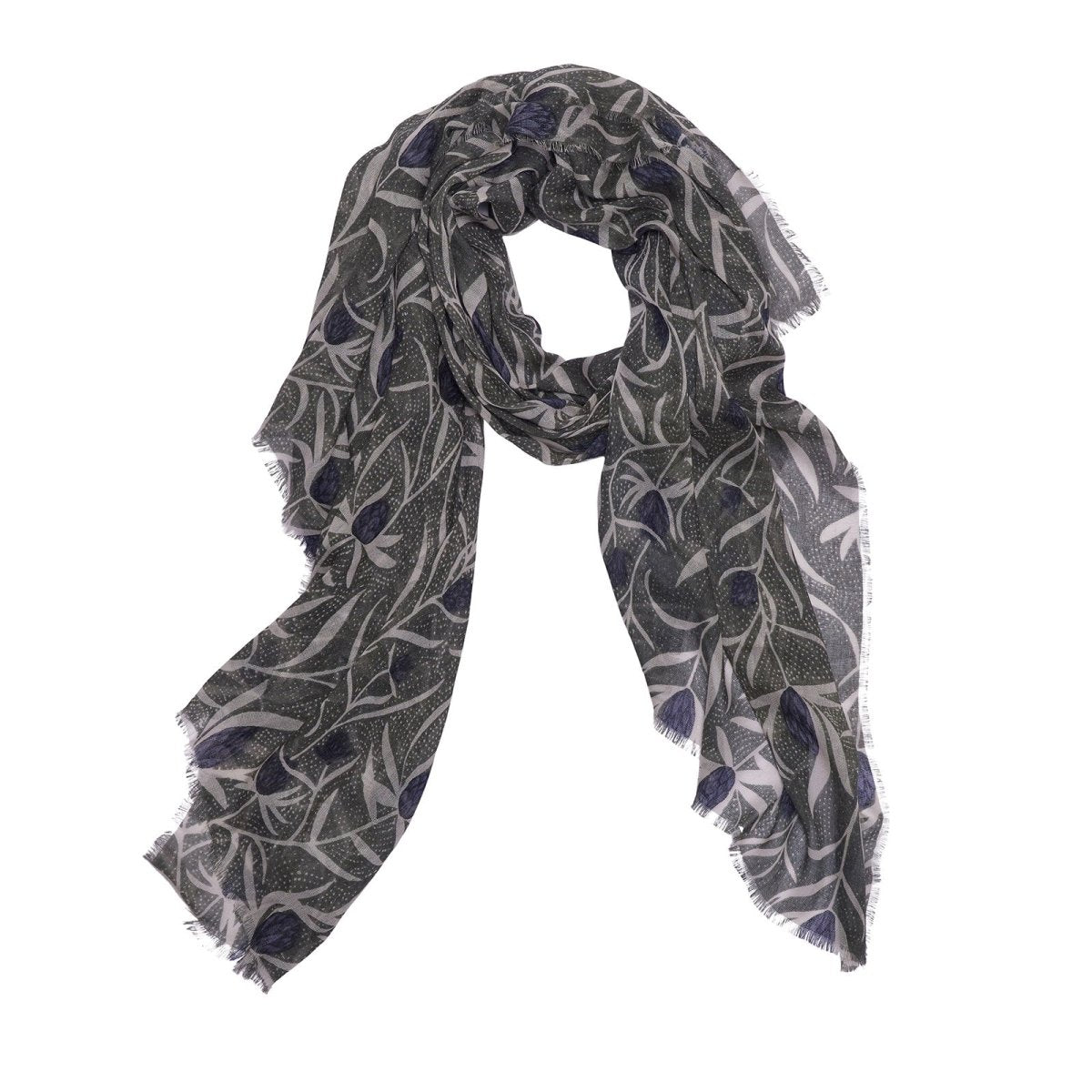 Magnolia Pod Moss Green Featherweight Scarf Scarf - rockflowerpaper