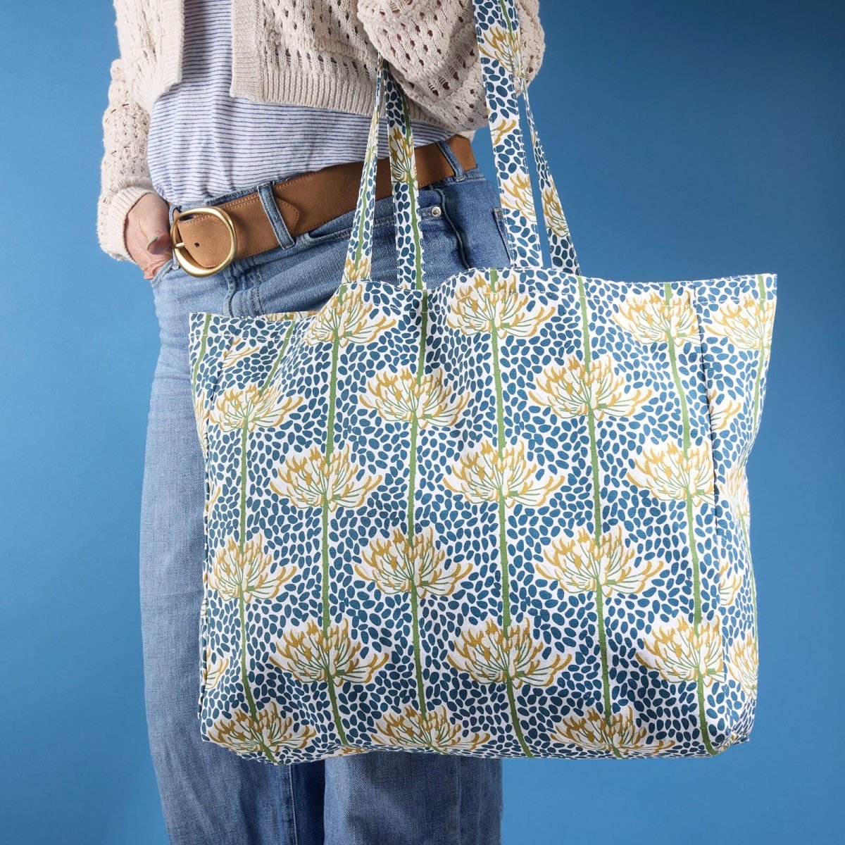Meadow Little Shopper Canvas Tote Bag Tote - Rockflowerpaper