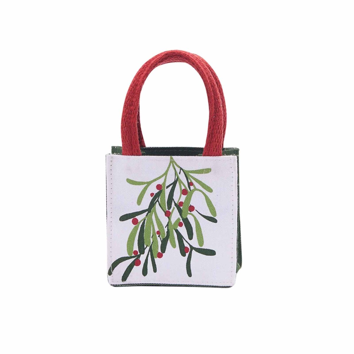 Mistletoe Small Reusable Itsy Bitsy Gift Bag Gift Bag - rockflowerpaper