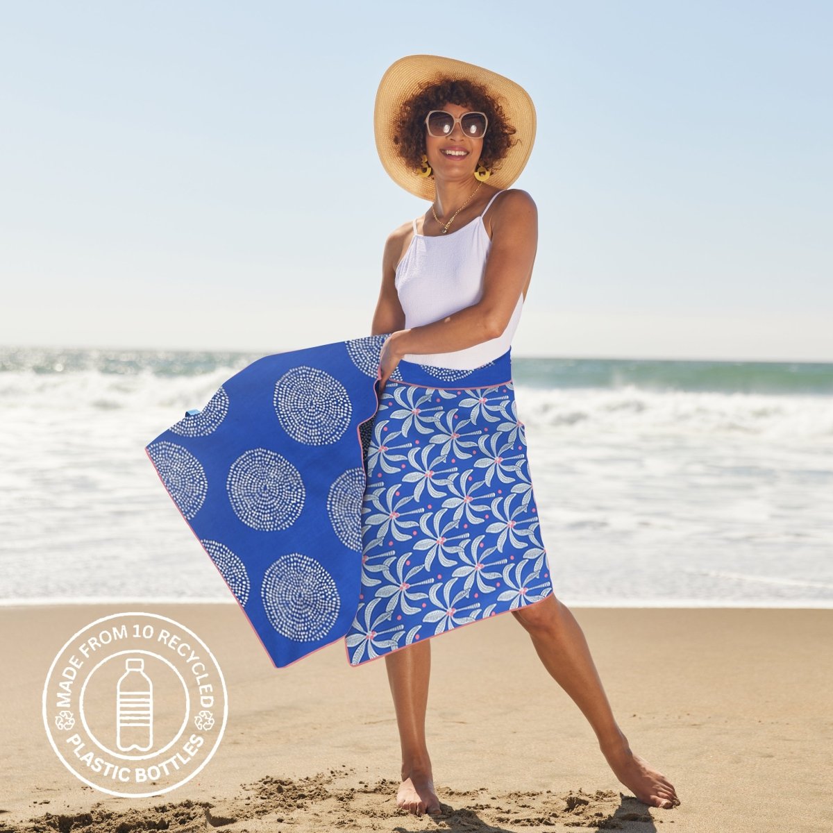 Palm Bunch Beach Towel Beach Towel - rockflowerpaper