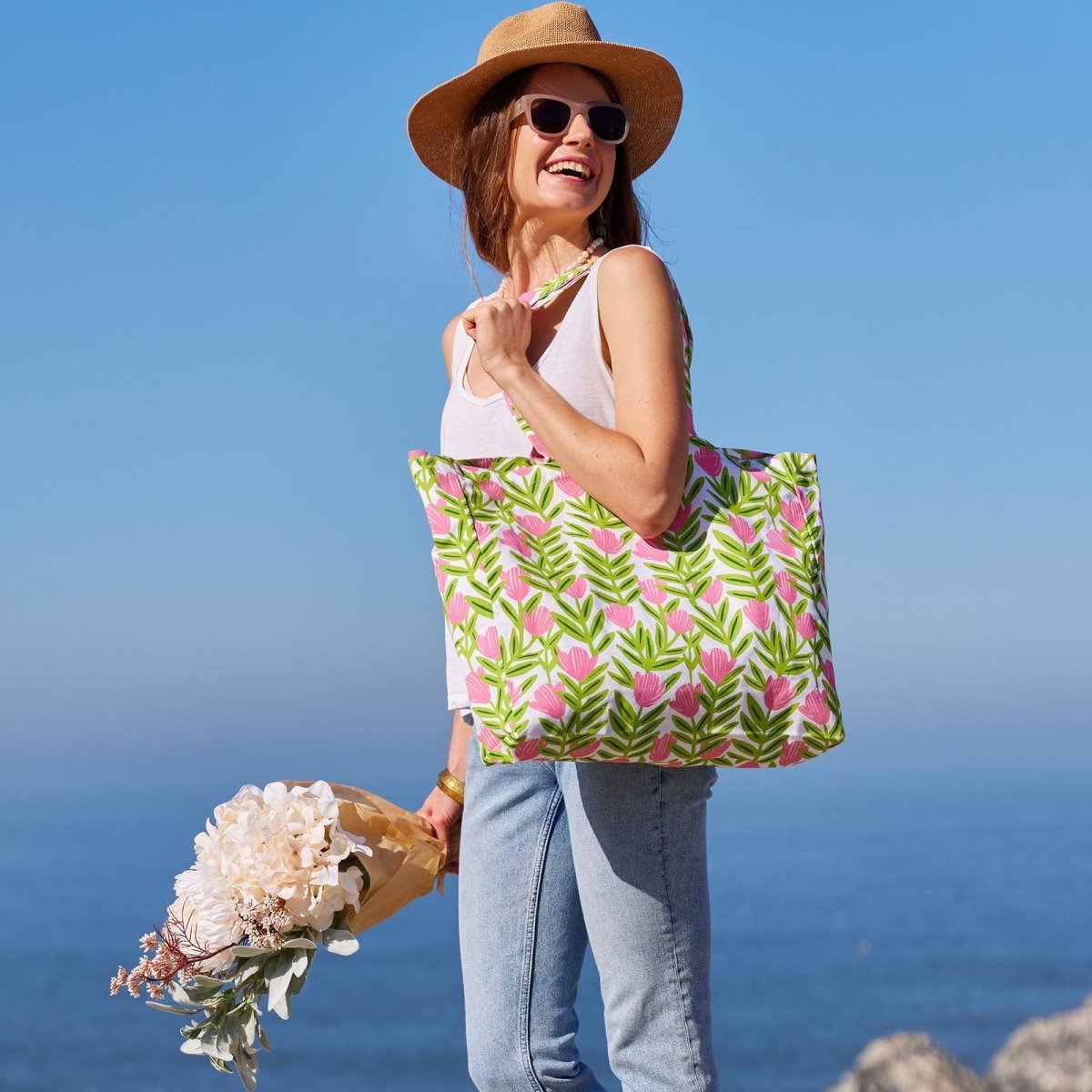 Pink Delight Little Shopper Tote Bag Tote - rockflowerpaper
