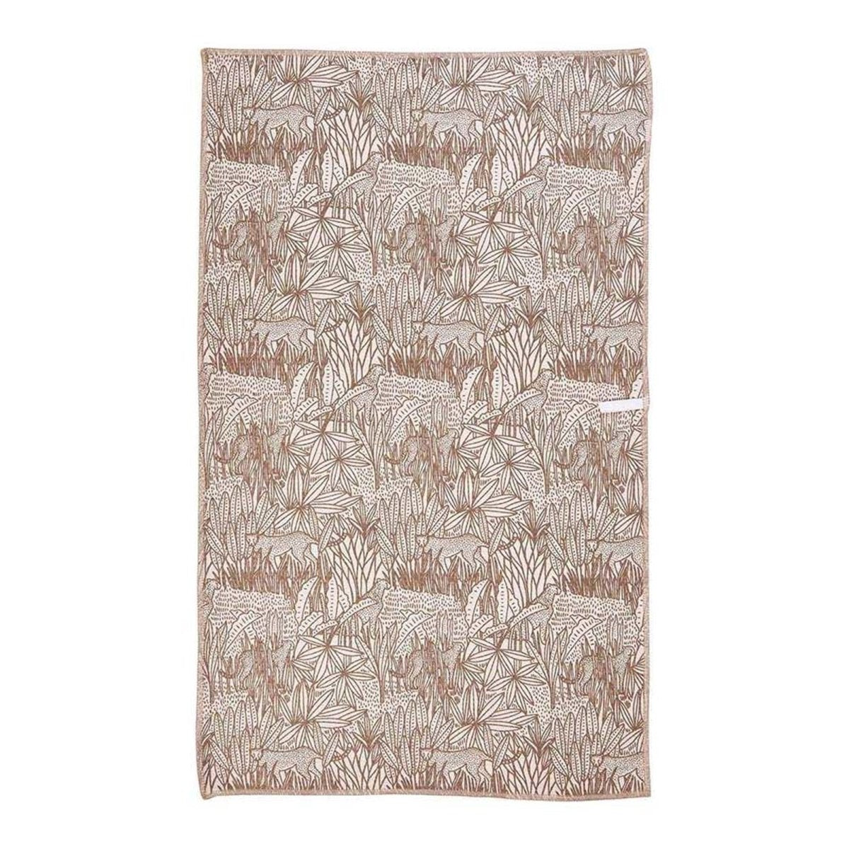 Safari Animals blu Kitchen Tea Towel - Double - Sided Print Kitchen Towel - rockflowerpaper
