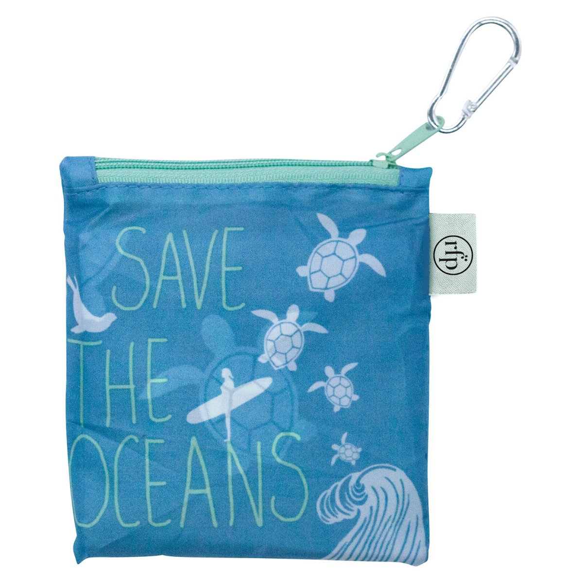 Save the Ocean blu Reusable Shopping Bag Reusable Shopping Bag - Rockflowerpaper