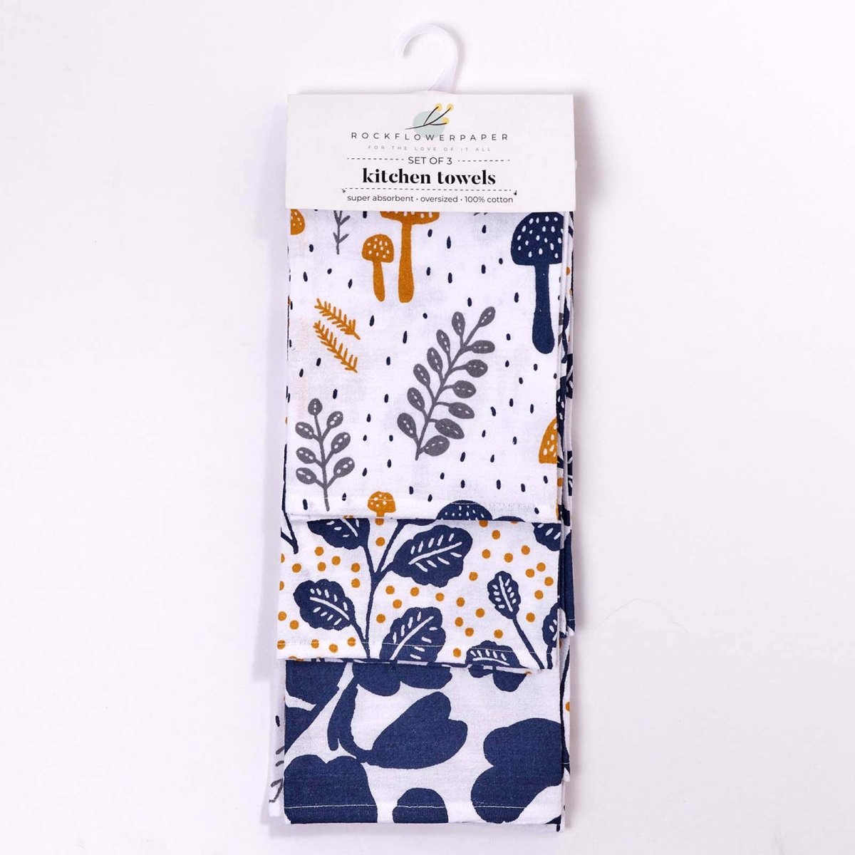 Scandi Cotton Kitchen Towels (Set of 3) Cotton Kitchen Towel - rockflowerpaper
