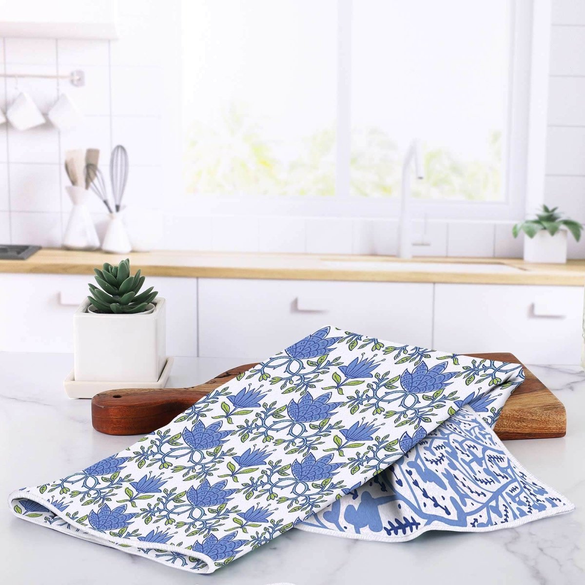 Tilley Blue Eco Kitchen Tea Towel Tea Towel - rockflowerpaper
