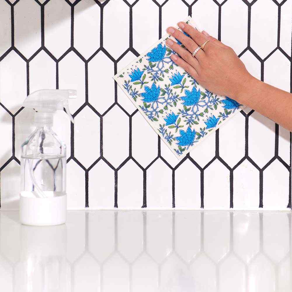 Tilly & Fifer Eco - Friendly blu Sponge Cloth - Set of 2 Eco Cloth - rockflowerpaper