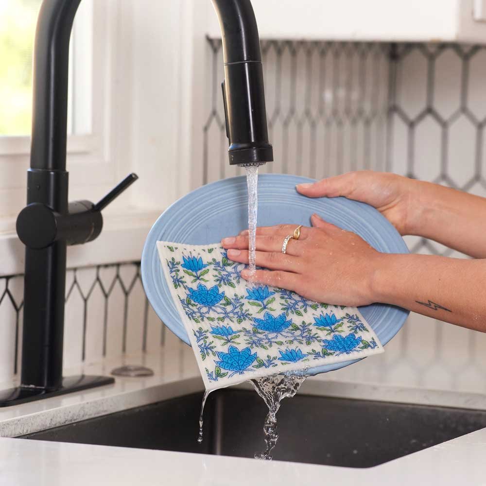 Tilly & Fifer Eco - Friendly blu Sponge Cloth - Set of 2 Eco Cloth - rockflowerpaper
