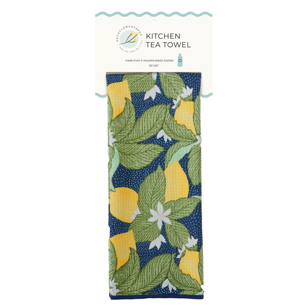 Vintage Lemons Eco Kitchen Tea Towel Tea Towel - Rockflowerpaper