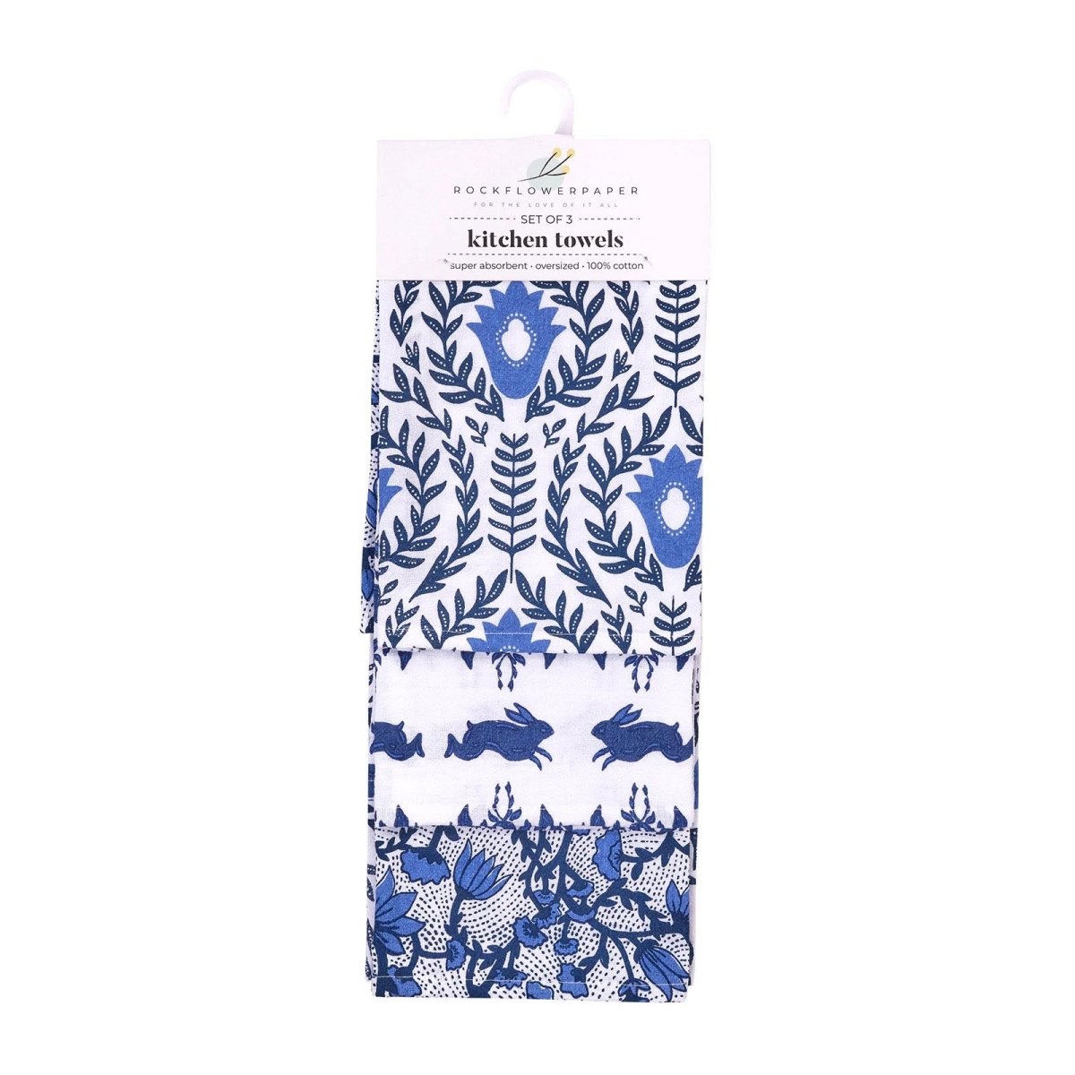 Yorktown Cotton Kitchen Towels (Set of 3) Cotton Kitchen Towel - rockflowerpaper