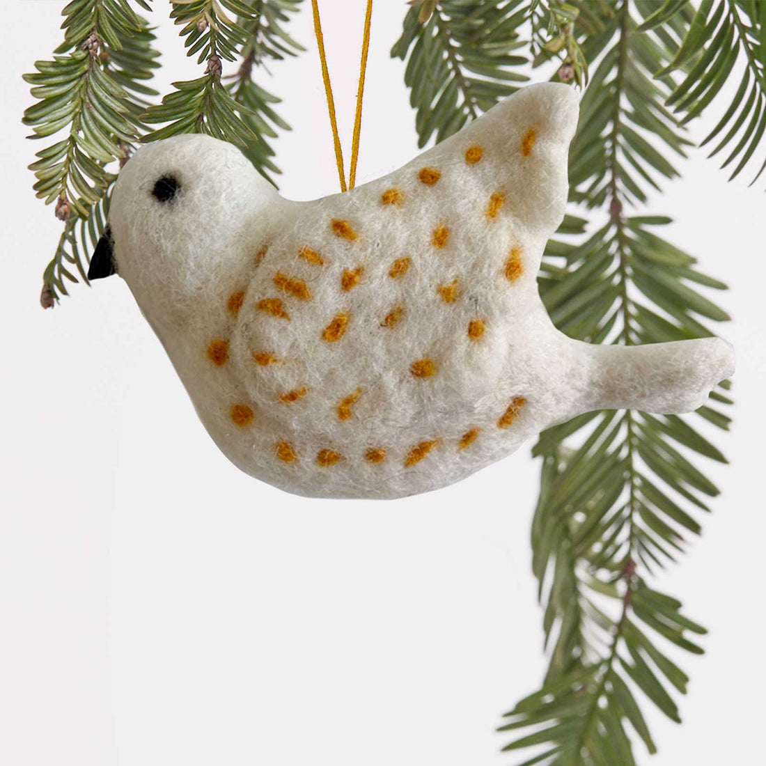 Dove Felt Ornament Ornament - rockflowerpaper
