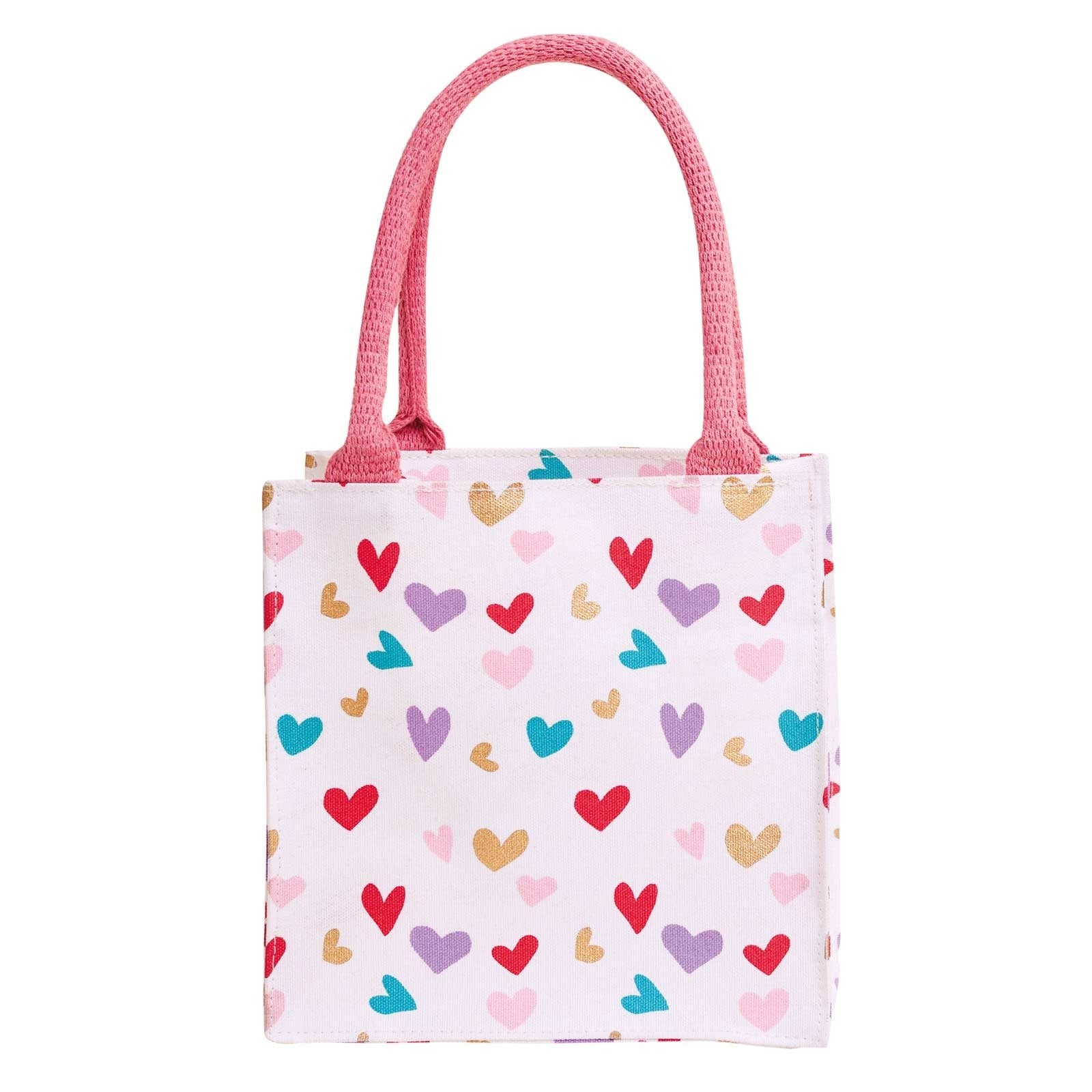 Tossed Hearts Reusable Itsy Bitsy Gift Bag Gift Bag - rockflowerpaper