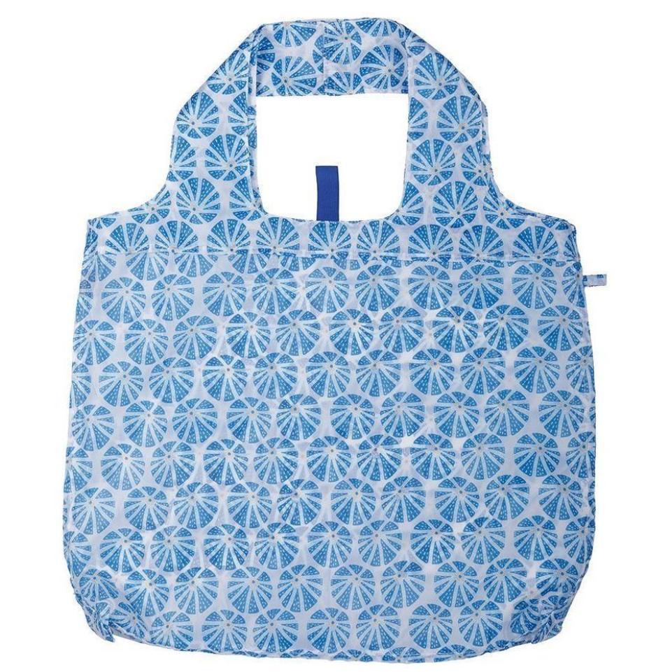 Sea Urchin Blue Blu Bag Reusable Shopping Bag - attached stuff