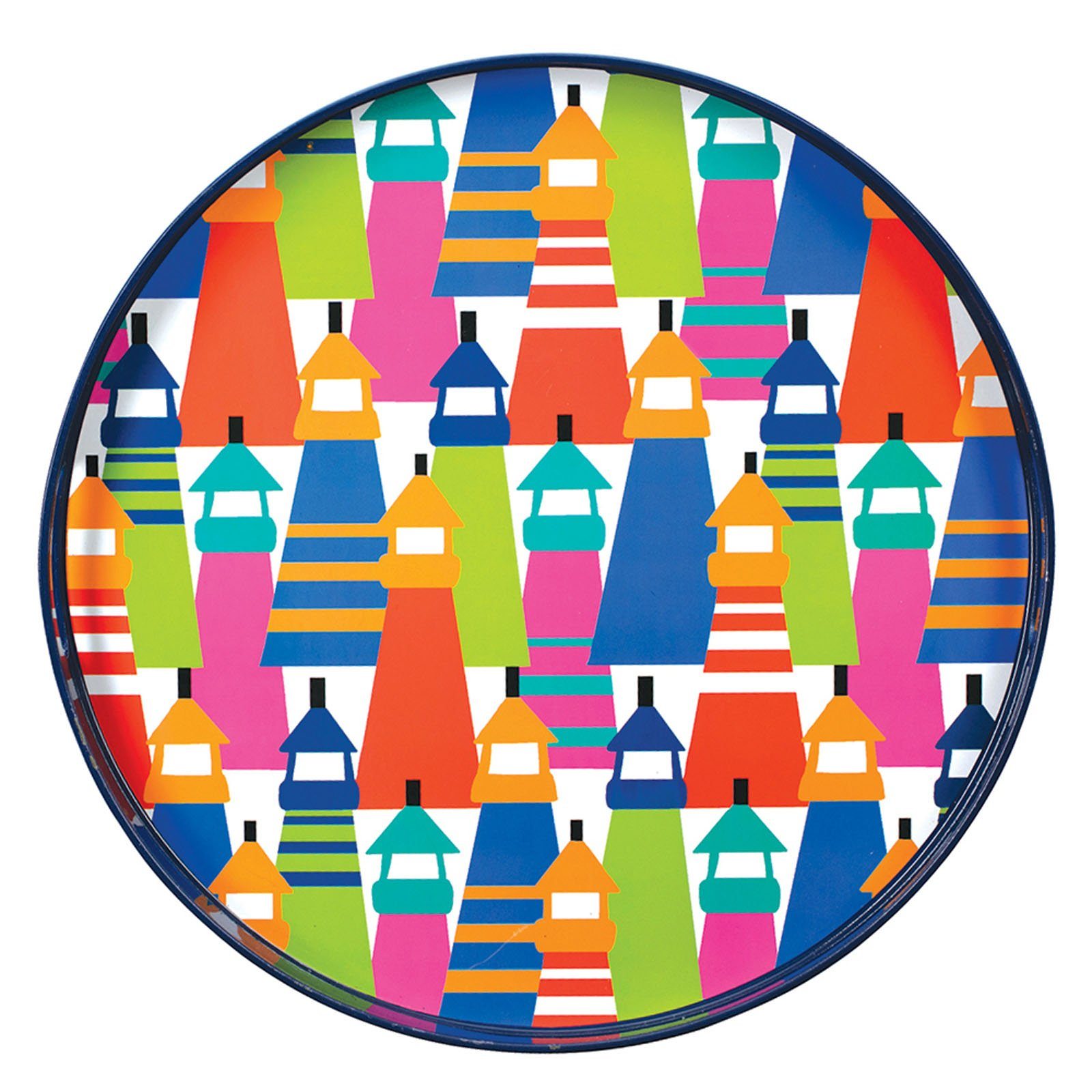 Lighthouses 15" Round Tray Tray - rockflowerpaper