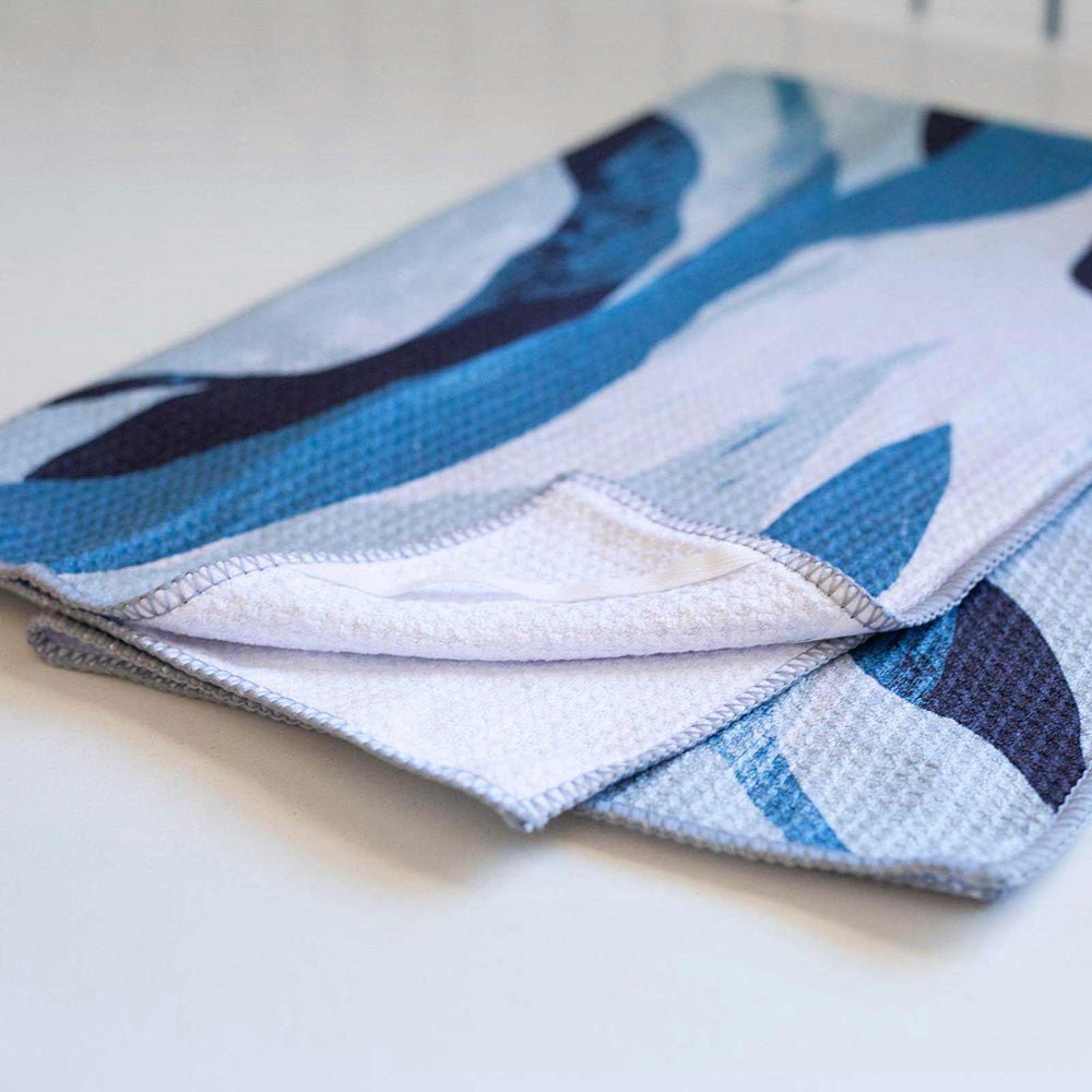 Abstract Flow blu Kitchen Tea Towel Kitchen Towel - rockflowerpaper