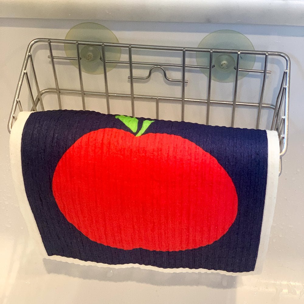 Apples Eco - Friendly blu Sponge Cloth - Set of 2 Eco Cloth - rockflowerpaper