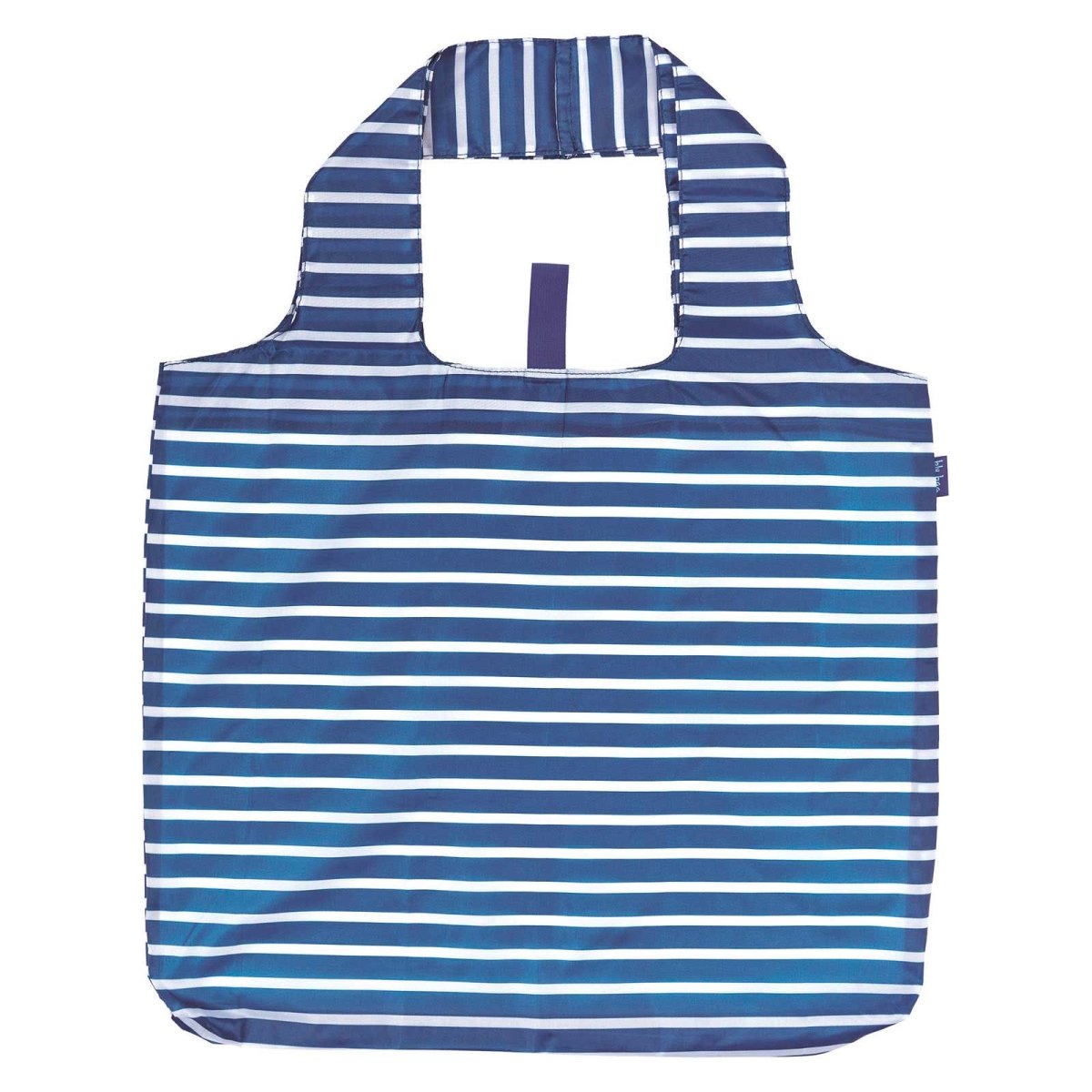 Breton Navy Stripe Blu Reusable Shopping Bag Reusable Shopping Bag - rockflowerpaper