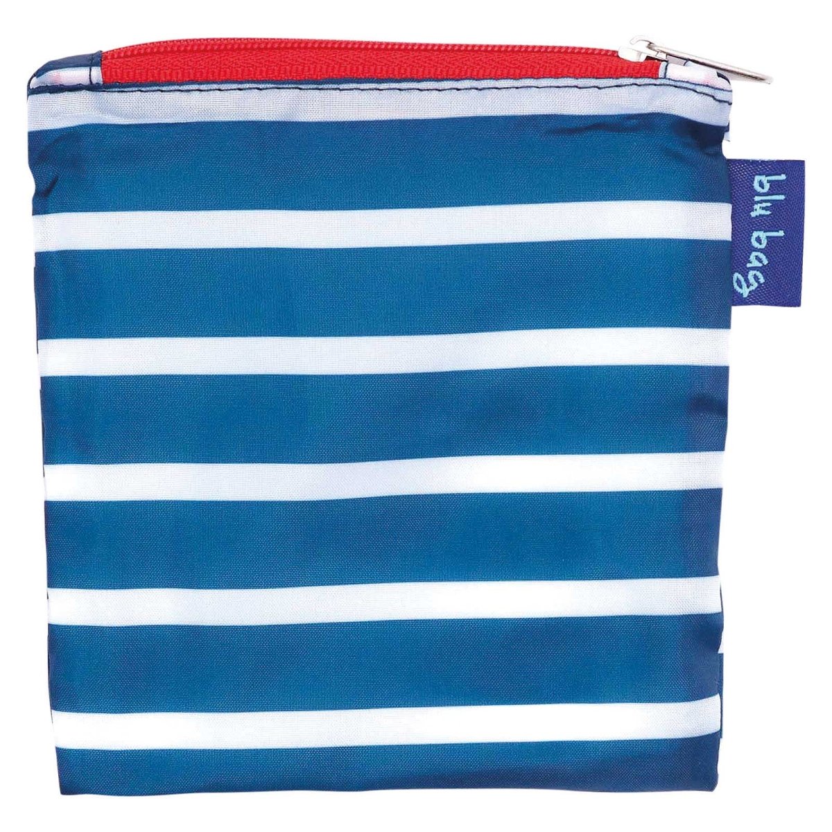 Breton Navy Stripe Blu Reusable Shopping Bag Reusable Shopping Bag - rockflowerpaper