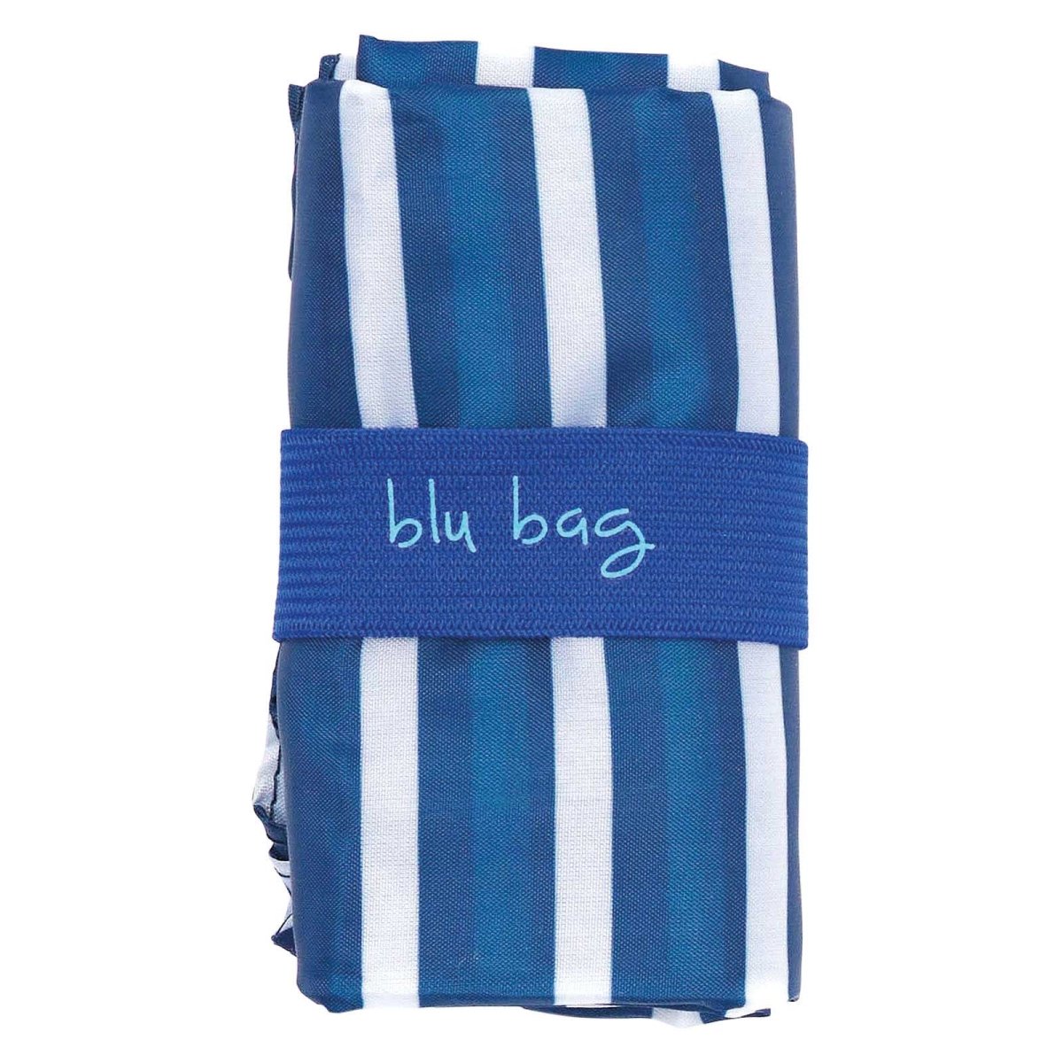 Breton Navy Stripe Blu Reusable Shopping Bag Reusable Shopping Bag - rockflowerpaper