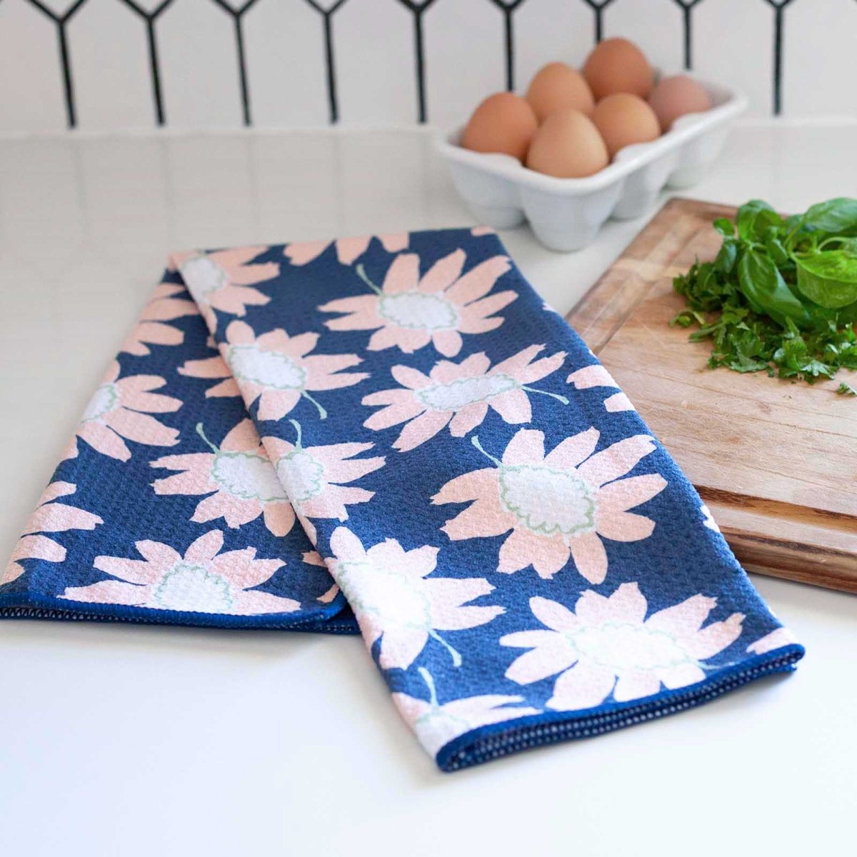 Callie blu Kitchen Tea Towel Kitchen Towel - rockflowerpaper